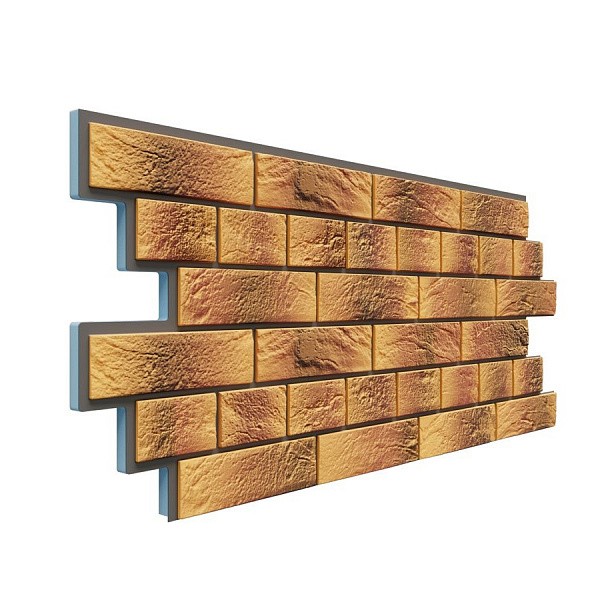 Фасадная термопанель Доломит Венецианский кирпич 20 мм Нарва купить в Гагарине