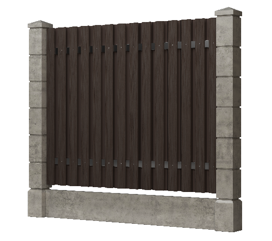 Заборная доска GRINDERDECO, ДПК, тиснение "дуб" Венге купить в Гагарине