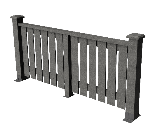 Ограждения декоративное ДПК GRINDERDECO  Вилидж серый базальт купить в Гагарине