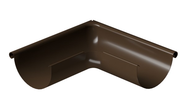 Угол внешний 90° D125 Döcke STAL PREMIUM Каштан, (RAL 8017) купить в Гагарине