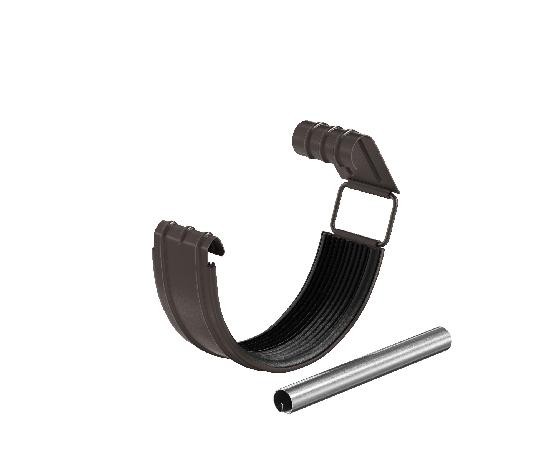 Водосток Aquasistem, система 125x90 - Соединитель желоба в комплекте RR 32 Тёмно-Коричневый купить в Гагарине