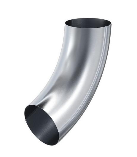 Водосток Aquasistem, Система 125x90 - Колено трубы оцинковка купить в Гагарине