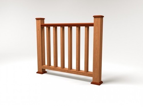 Ограждение из ДПК FG5 терракот купить в Гагарине