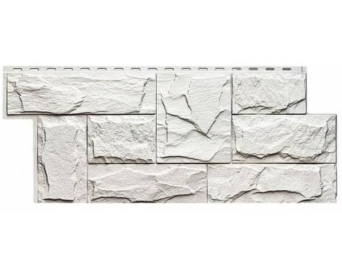 Фасадная панель T-Сайдинг-Гранит Леон Белый купить в Гагарине