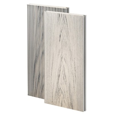 Террасная доска из ДПК Bruggan Multicolor Полнотелая 140мм Белый дым