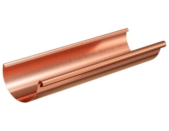 Водосток Aquasistem, система 125x90 - Желоб водосточный медный 3 метра купить в Гагарине