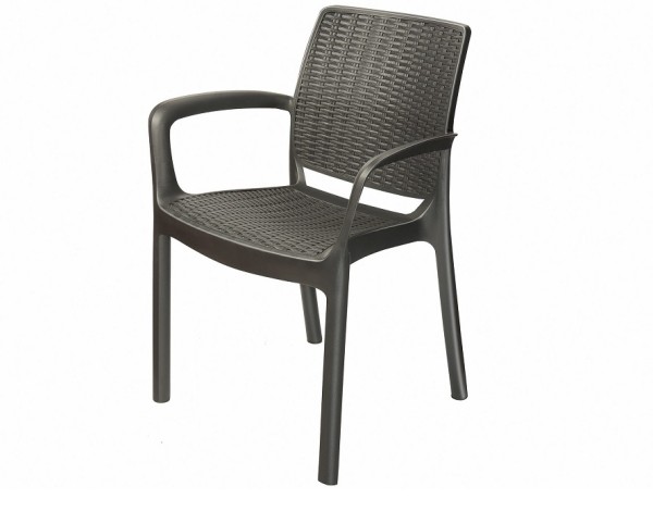 Стул с подлокотниками JERSEY Коричневый купить в Гагарине