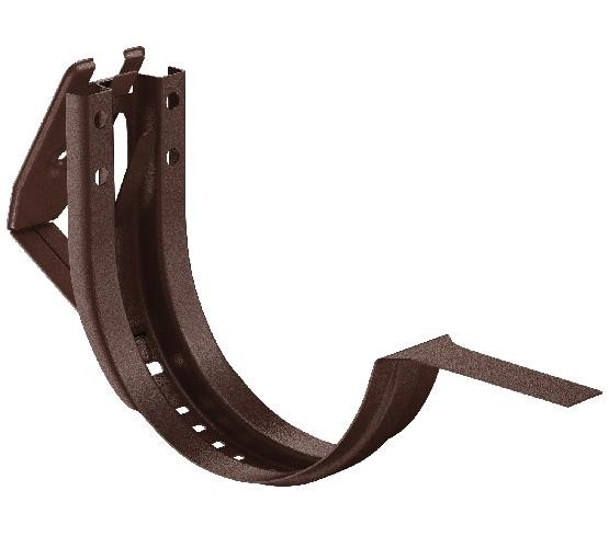 Водосток Aquasistem, Система 150/100 - Крюк крепления желоба короткий регулируемый RAL 8017 Коричневый matt купить в Гагарине
