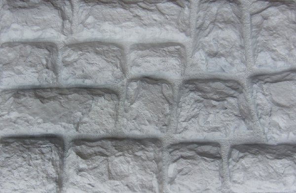 Фасадная панель Аэлит Камень крупный Белый купить в Гагарине