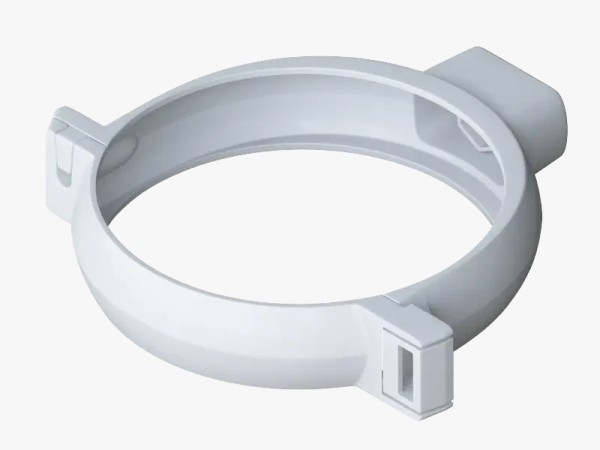 Водосток Альта-Профиль ПВХ – Хомут трубы (белый) купить в Гагарине