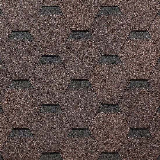Гибкая черепица Docke, коллекция Сота – Коричневый купить в Гагарине