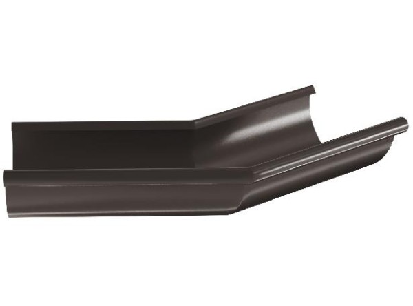 Водосток Aquasistem, система 125x90 - Угол желоба, наружный 135° RR 32 Тёмно-Коричневый купить в Гагарине