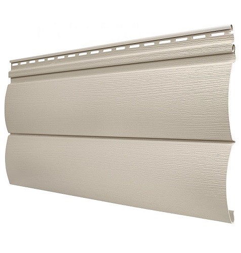 Виниловый сайдинг Tecos - Оцилиндрованный брус двойной (под бревно), Бежевый купить в Гагарине