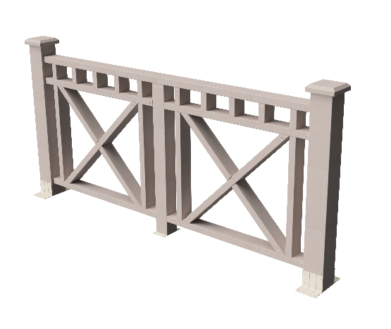 Ограждения декоративное ДПК GRINDERDECO Виктория выбеленный дуб купить в Гагарине