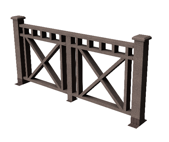 Ограждения декоративное ДПК GRINDERDECO Виктория венге купить в Гагарине