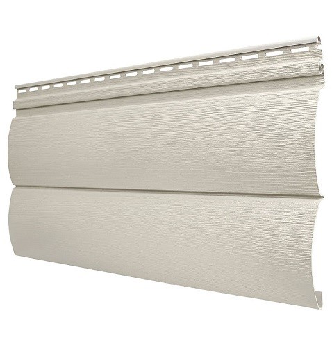 Виниловый сайдинг Tecos - Оцилиндрованный брус двойной (под бревно), Слоновая кость купить в Гагарине