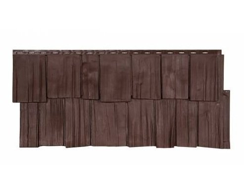 Фасадная панель T-Сайдинг-Щепа дуб ЭКО-1 Коричневый купить в Гагарине