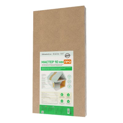 Хвойная изоляция Мастер 10 мм ПРО 1200х600х10 мм (7,2м2)