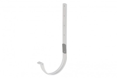 Водосток Альта-Профиль ПВХ – Кронштейн желоба металл (белый)