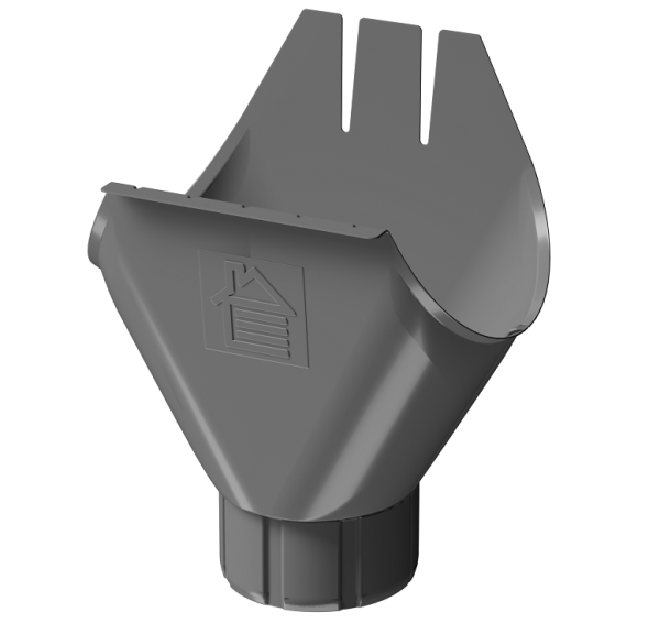 Воронка желоба D125 Döcke STAL PREMIUM Графит, (RAL 7024) купить в Гагарине