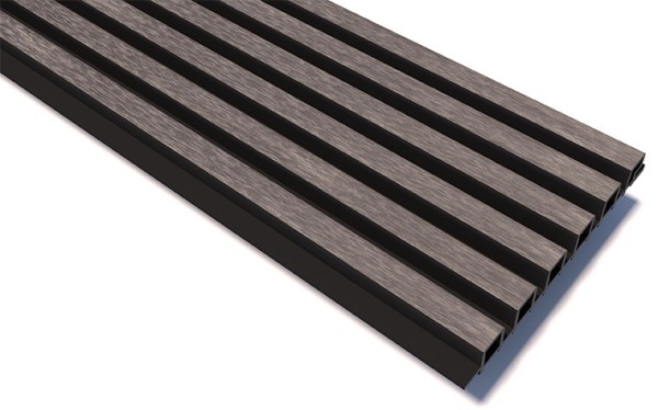 Реечные панели WOODVEX Lines Ultra Smoke gray купить в Гагарине