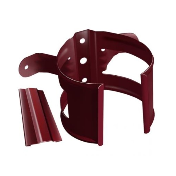 Водосток Grand Line 125x90 – Кронштейн трубы на дерево RAL 3005 купить в Гагарине