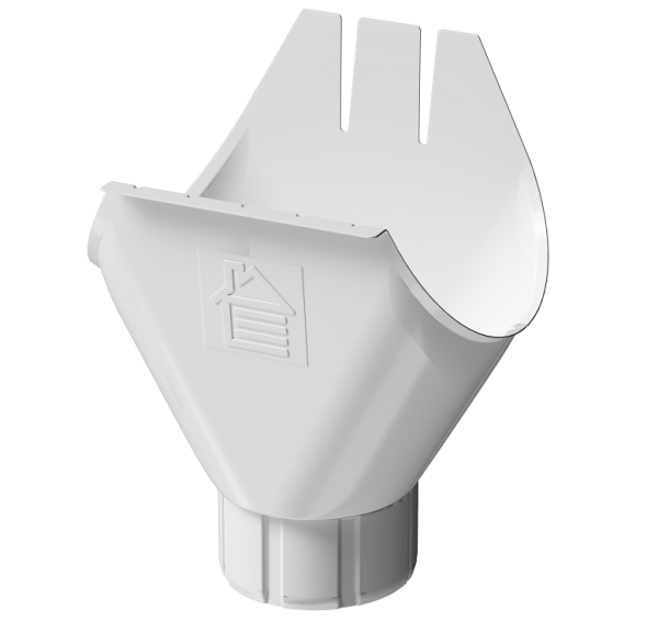 Воронка желоба D125 Döcke STAL PREMIUM Пломбир, (RAL 9010) купить в Гагарине