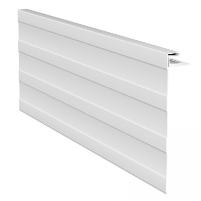 J-фаска ( ветровая, карнизная планка ) для сайдинга, белый