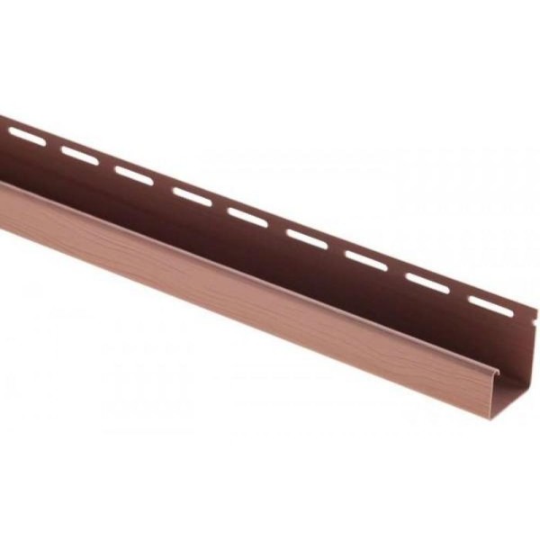 J-профиль Люкс Крашенный, T-15, ВН, Красно-коричневый купить в Гагарине