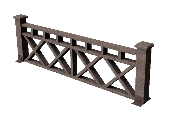 Ограждения декоративное ДПК GRINDERDECO Бэйли венге купить в Гагарине