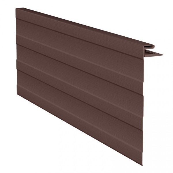J-фаска ( ветровая, карнизная планка ) для сайдинга, коричневая купить в Гагарине