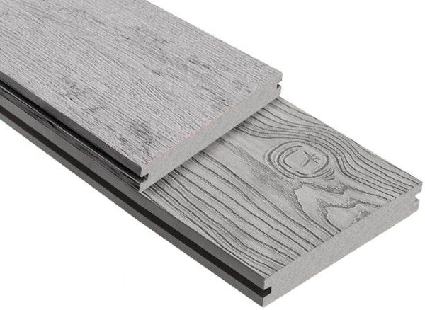 Террасная доска ДПК Outdoor 3D полнотелая STORM/OCEAN GREY серая микс купить в Гагарине