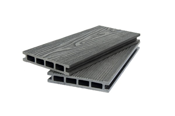 Террасная доска ДПК POLIVAN GROUP 3D+вельвет пустотелая двухсторонняя DENPASAR чёрный купить в Гагарине