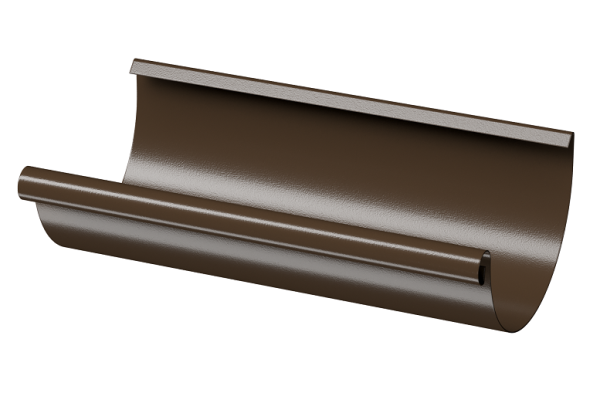 Желоб полукруглый D125 3 м Döcke STAL PREMIUM Каштан, (RAL 8017) купить в Гагарине