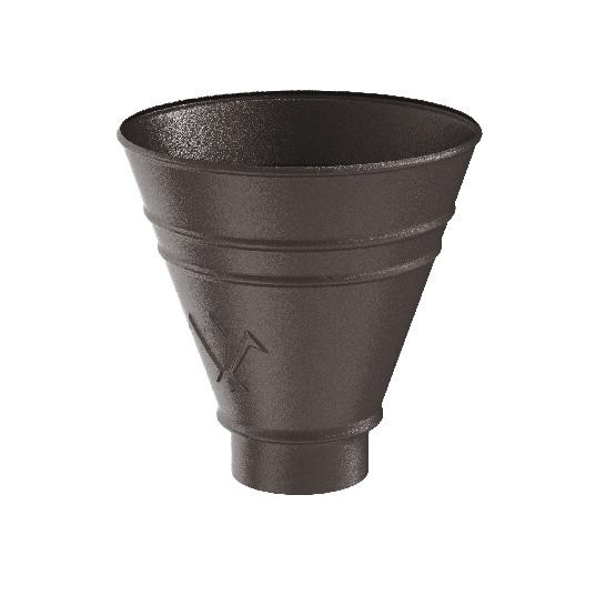 Водосток Aquasistem, Система 150/100 - Воронка водосборная круглая RR 32 Тёмно-коричневый matt купить в Гагарине