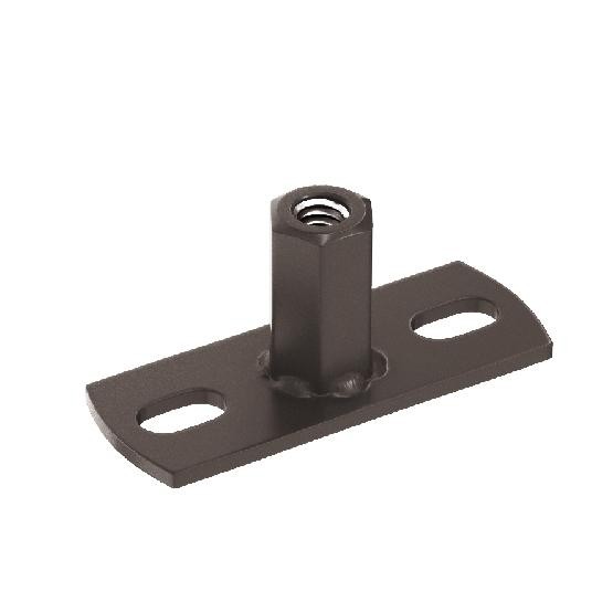 Водосток Aquasistem, система 150/100 - Держатель для хомута под метиз RR 32 Тёмно-Коричневый купить в Гагарине