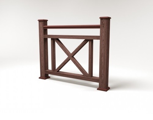 Ограждение из ДПК FG2 шоколад купить в Гагарине