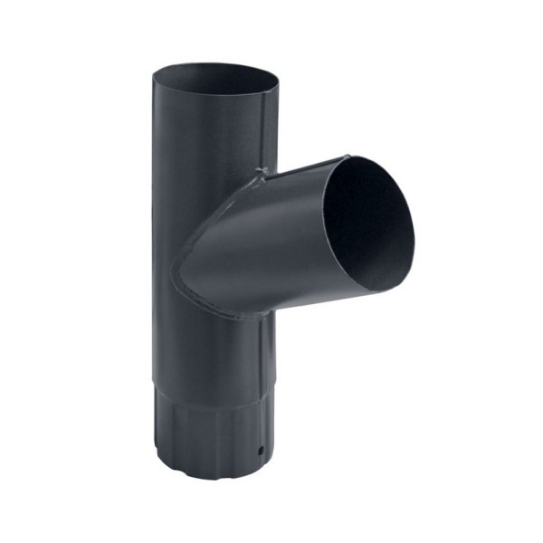 Водосток Grand Line 125x90 – Тройник RAL 7024 купить в Гагарине