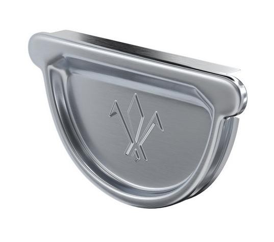 Водосток Aquasistem, Система 150/100 - Заглушка желоба универсальная оцинкованая купить в Гагарине