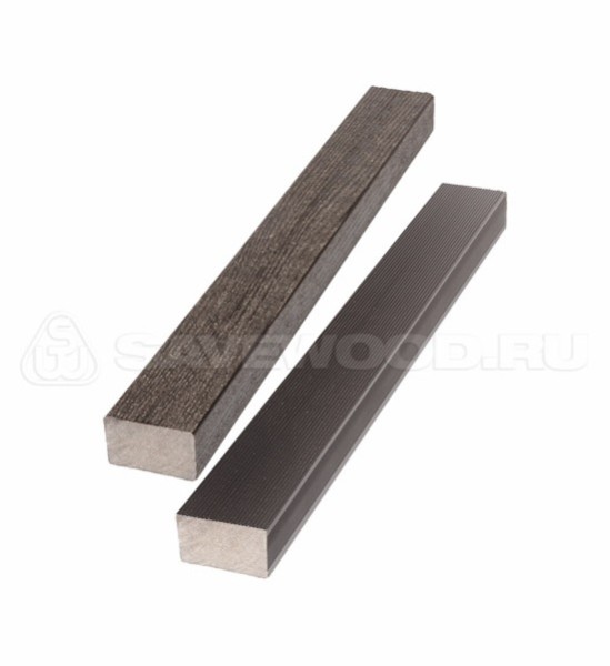 Брус лавочный ДПК полнотелый Savewood тёмно-коричневый купить в Гагарине