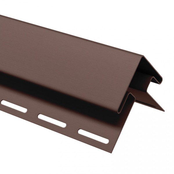 Угол внешний (наружный) для сайдинга, коричневый купить в Гагарине