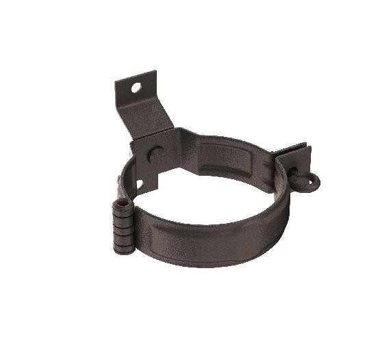 Водосток Aquasistem, Система 150/100 - Декоративный хомут трубы под дерево с комплектом крепления RR 32 Тёмно-коричневый matt купить в Гагарине