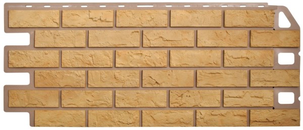 Фасадная панель Цокольный сайдинг Альта-профиль - коллекция "кирпич", кирпич желтый купить в Гагарине