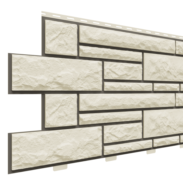 Фасадная панель Доломит, Брусчатка Доломит Слоновая кость (2м) купить в Гагарине