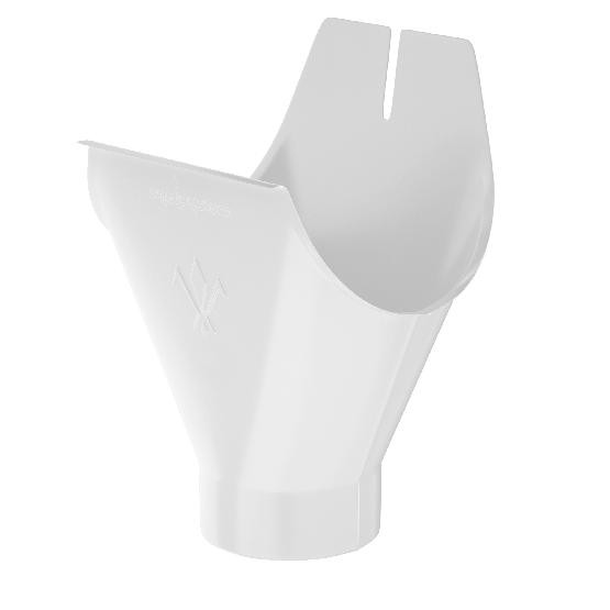 Водосток Aquasistem, система 150x100 - Воронка желоба RR 20 Мраморно-белый купить в Гагарине