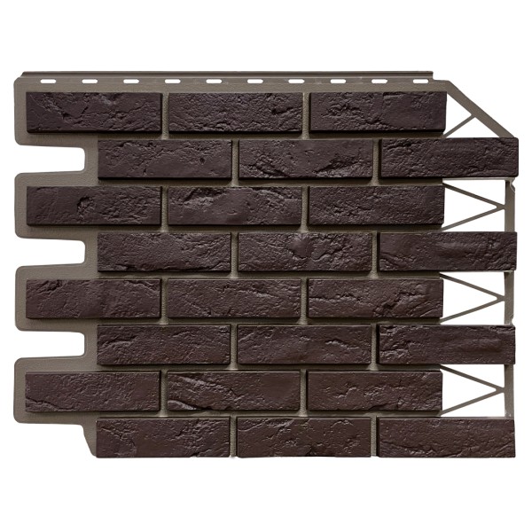 Фасадная панель FineBer, Кирпич Баварский, Темно коричневый купить в Гагарине