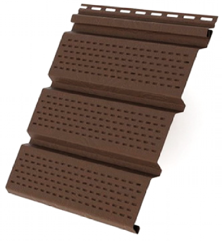 Софит полностью перфорированный, коричневый купить в Гагарине