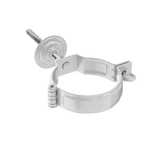 Водосток Aquasistem, система 150x100 - Комплект крепления трубы RR 20 Мраморно-белый купить в Гагарине