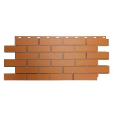 Фасадная панель Nordside, Гладкий Кирпич, Красный