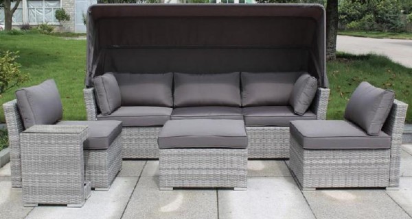 Диван-Трансформер AFINA плетеный из иск. ротанга AFM-320G Grey купить в Гагарине